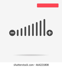 Volume icon. Vector concept illustration for design.