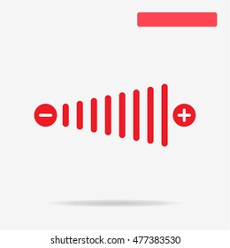 Volume icon. Vector concept illustration for design.