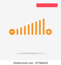 Volume icon. Vector concept illustration for design.