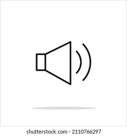 volume icon. volume vector design, web and mobile, vector graphics, linear pattern on a white background, eps 10.