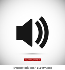 Volume icon, Vector EPS 10 illustration style