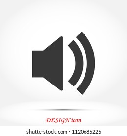 Volume icon, Vector EPS 10 illustration style
