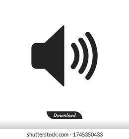 Vector de icono de volumen eps 10