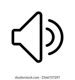 Volume Up Icon. Vector Files And Editable Strokes