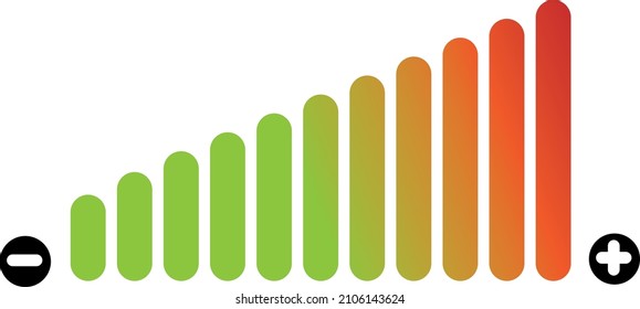 Volume Icon Vector. Flat color symbol on white background with shadow.eps