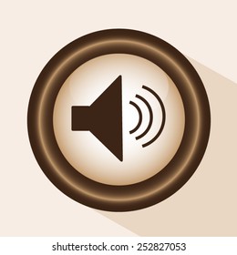 Volume icon, vector illustration