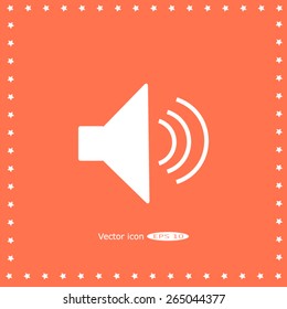 Volume icon, vector illustration