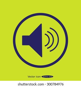 Volume icon, vector illustration