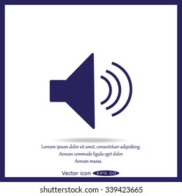 Volume icon, vector illustration