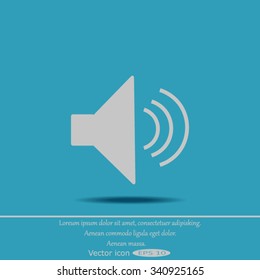 Volume icon, vector illustration