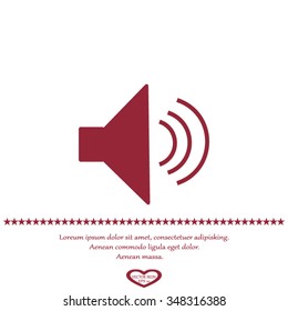 Volume icon, vector illustration