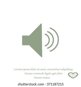 Volume icon, vector illustration