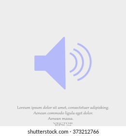 Volume icon, vector illustration