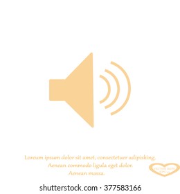 Volume icon, vector illustration