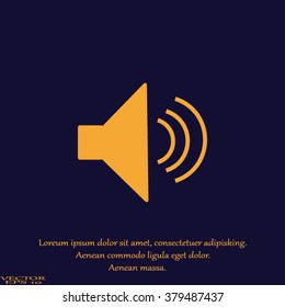 Volume icon, vector illustration