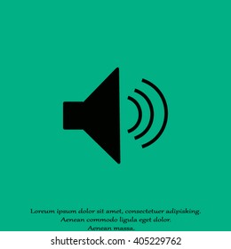 Volume icon, vector illustration