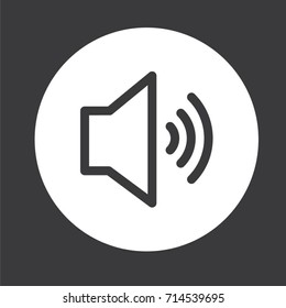 Volume Icon Vector Illustration