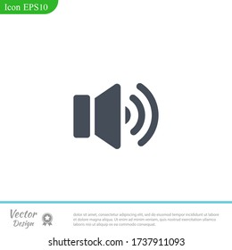 icono de volumen Ilustración del vector EPS 10.