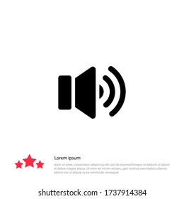 volume icon Vector illustration EPS 10.