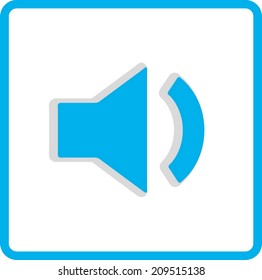 Volume icon, vector illustration. Flat design style