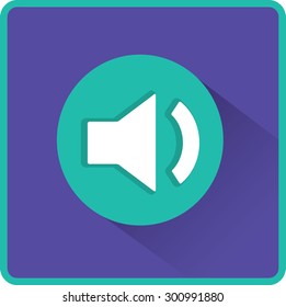 Volume icon, vector illustration. Flat design style