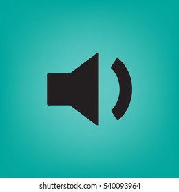 Volume icon, vector illustration. Flat design style