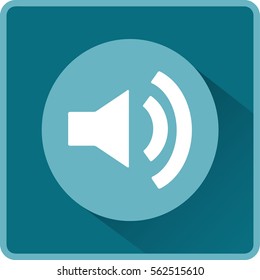Icono de volumen, ilustración vectorial. Estilo de diseño plano