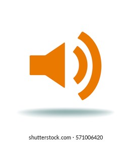 Volume icon, vector illustration. Flat design style