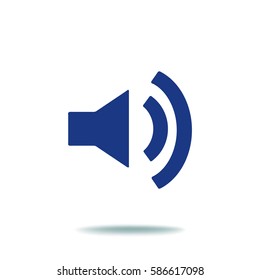 Volume icon, vector illustration. Flat design style