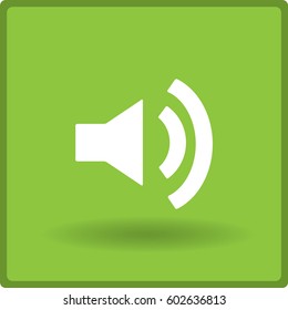 Volume icon, vector illustration. Flat design style
