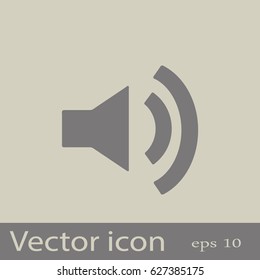 Volume icon, vector illustration. Flat design style