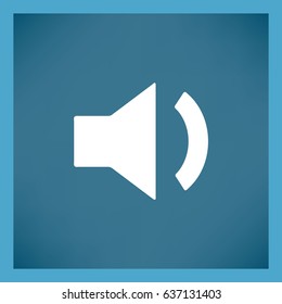 Volume icon, vector illustration. Flat design style