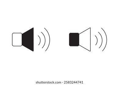 Volume Icon Vector Illustration on the white background.