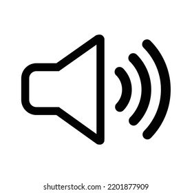 volume icon vector illustration, sound symbol isolated, Speaker icon set, loudspeaker icon, use for web site, social media, mobile app, speaker volume flat vector icon