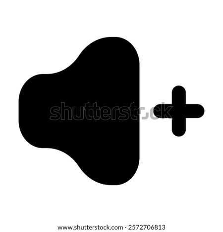 Volume Up icon vector illustration style