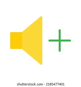Volume Up icon vector image. Can also be used for Media Buttons. Suitable for mobile apps, web apps and print media.