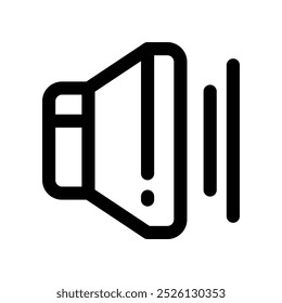 Icono de volumen. Icono de línea de Vector para su Sitio web, móvil, presentación y diseño de logotipo.