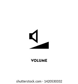 volume icon vector. volume sign on white background. volume icon for web and app