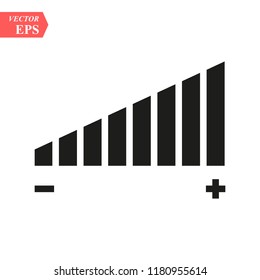 volume Icon Vector. Simple flat symbol. Illustration pictogram eps 10