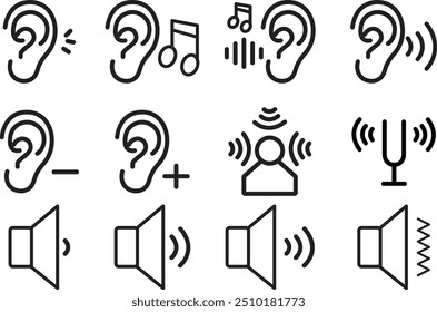 Volume icon vector. Speaker icon set. Loudspeaker icon vector isolated on white with transparent background.