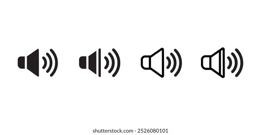 volume icon vector. Speaker icon set. loudspeaker icon vector. sound symbol