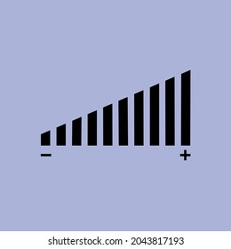 Icono de volumen de la plantilla de vector