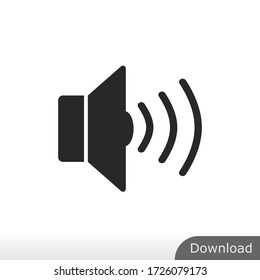 Vector de icono de volumen. Signo de voz