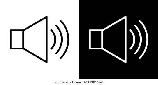 Volume icon vector for web, computer and mobile apps