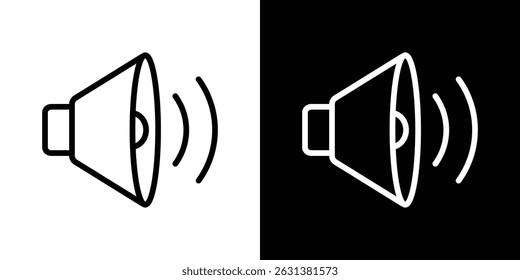 Volume icon vector for web, computer and mobile apps