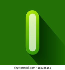Volume icons alphabet: I . Colorful modern Style.