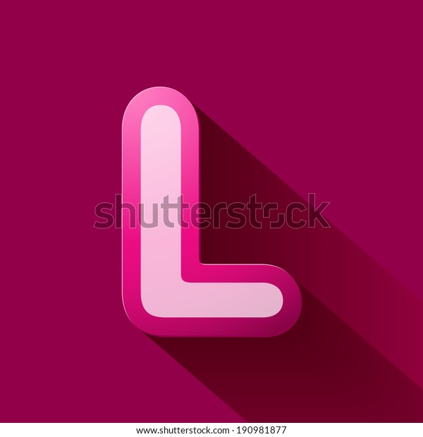 Volume Icons Alphabet L Colorful Modern Stock Vector (Royalty Free ...