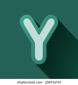 Volume icons alphabet: Y . Colorful modern Style. - Shutterstock ID 204916747