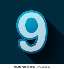 Volume icons number: nine. Colorful modern Style.