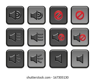 Volume icons set